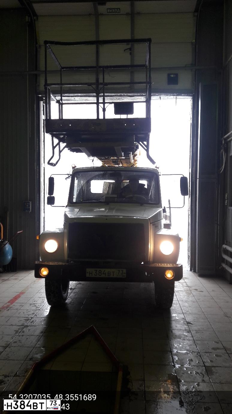 Фото автомобиля GAZ 3308 SADKO, 2008 — госномер Н384ВТ73. Цвет: БЕЛЫЙ