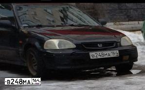 Фото автомобиля HONDA CIVIC, 1995 — госномер М729НЕ198. Цвет: ЧЕРНЫЙ