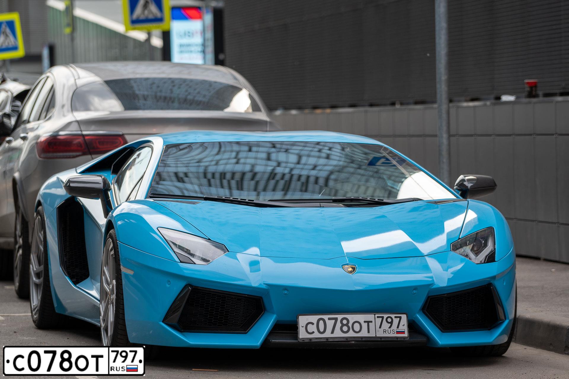 Фото автомобиля LAMBORGHINI AVENTADOR, 2013 — госномер С078ОТ797