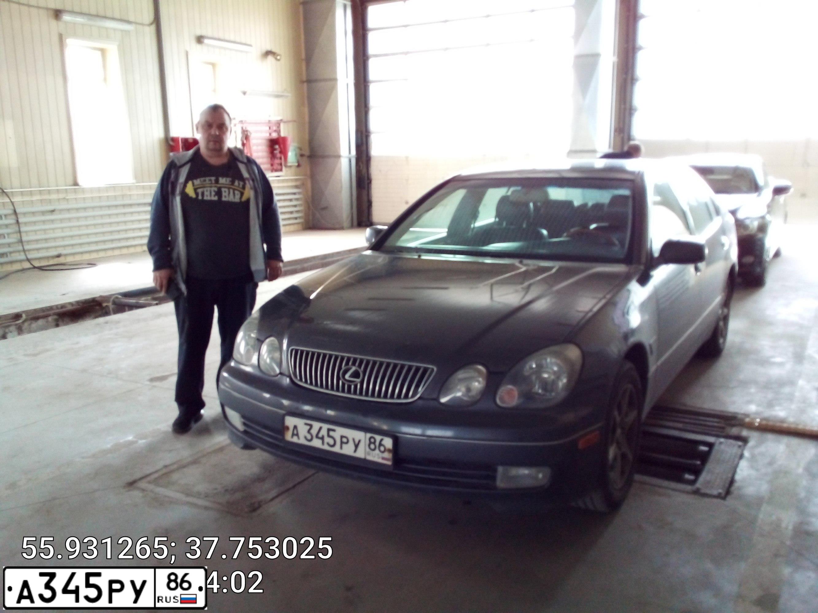 Фото автомобиля LEXUS GS, 2003 — госномер М221СВ790. Цвет: СЕРЫЙ