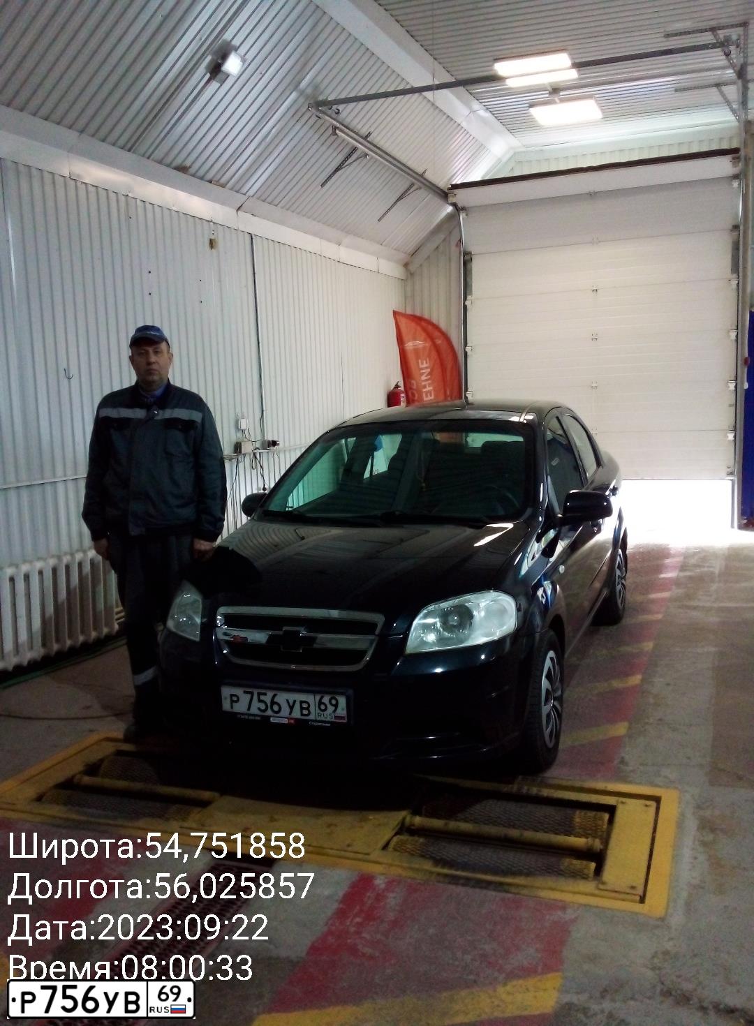 Фото автомобиля CHEVROLET AVEO, 2010 — госномер К631ОВ702. Цвет: ЧЕРНЫЙ