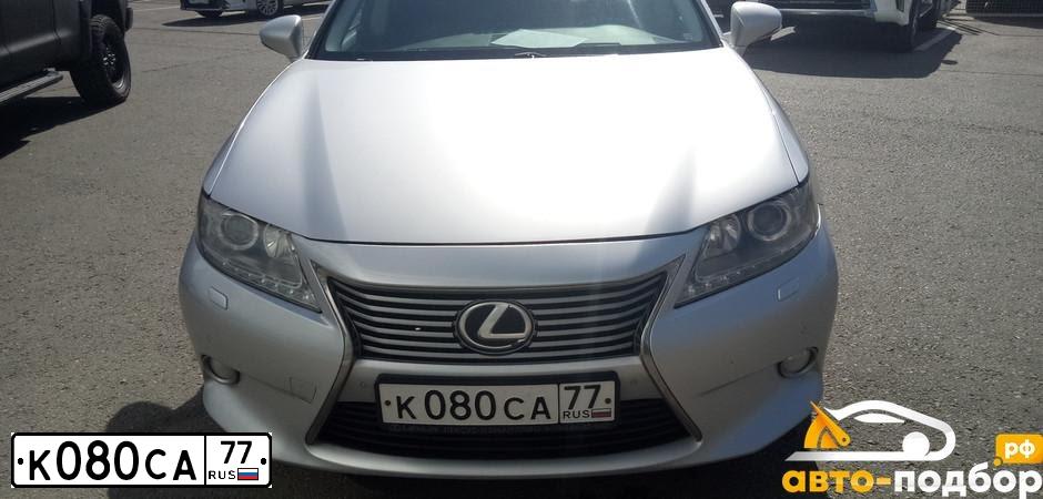 Фото автомобиля LEXUS ES, 2013 — госномер Х273КА799. Цвет: Серебристый