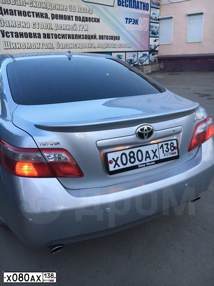 Фото автомобиля TOYOTA CAMRY, 2006 — госномер Х080АХ138. Цвет: СЕРЕБРИСТЫЙ