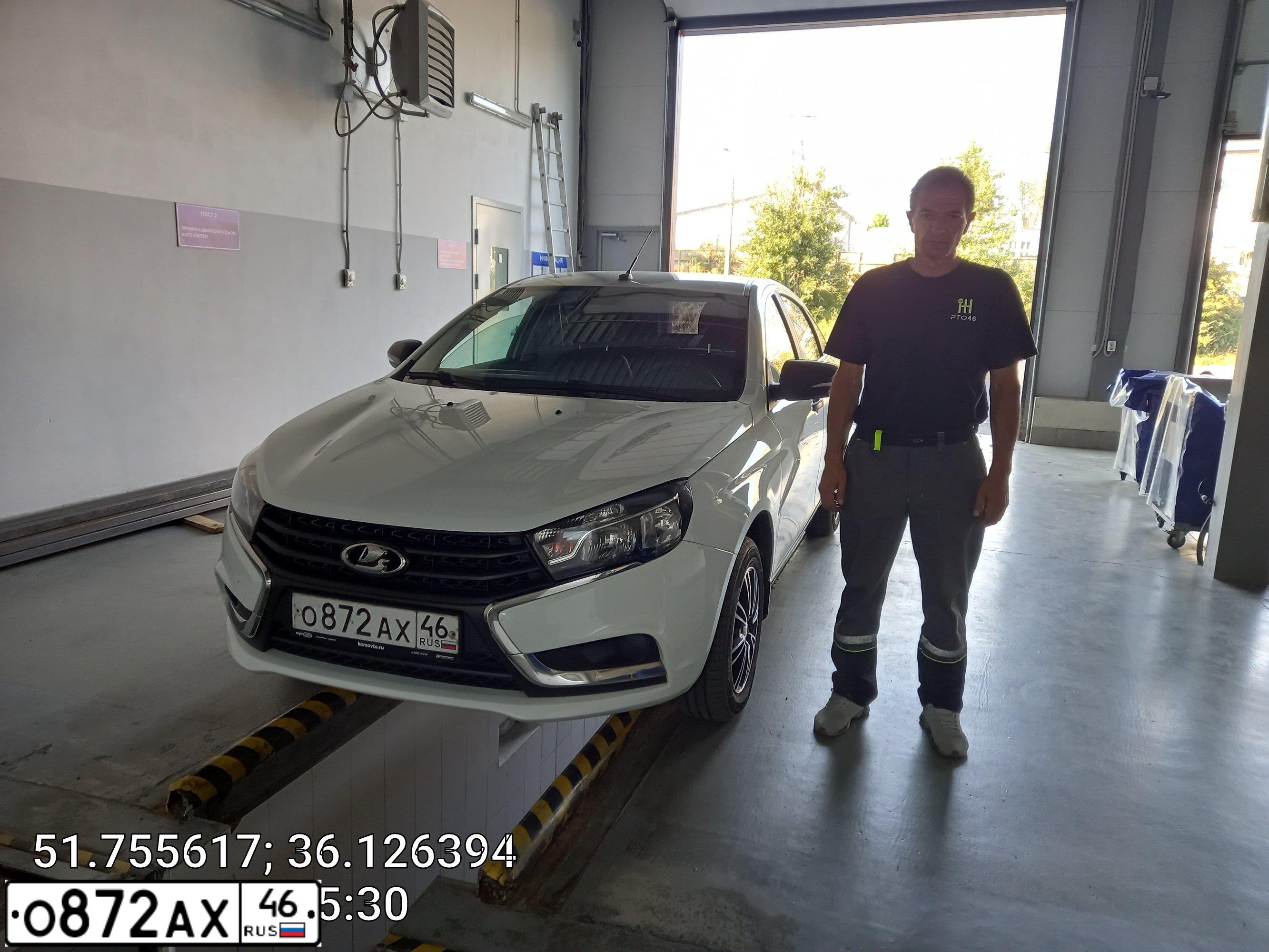 Фото автомобиля LADA VESTA, 2019 — госномер Р761НА46