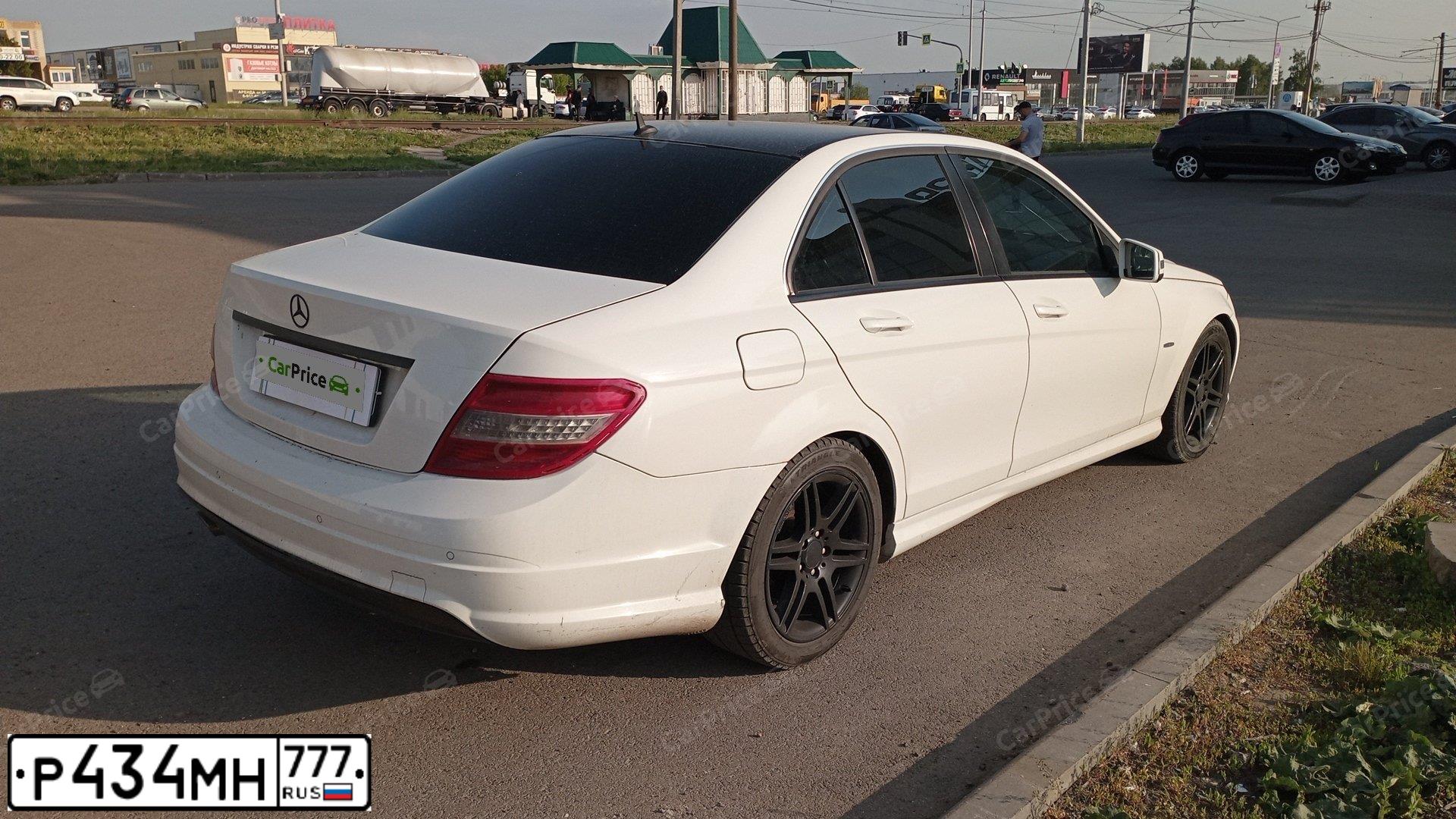 Фото автомобиля MERCEDES C-KLASSE, 2010 — госномер М193АС716. Цвет: Белый