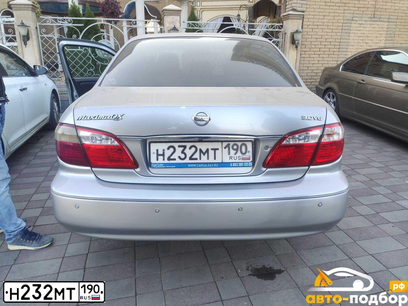 Фото автомобиля NISSAN MAXIMA, 2005 — госномер Х280НУ193. Цвет: Серебристый