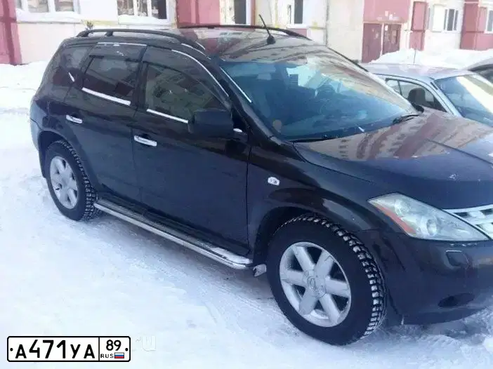 Фото автомобиля NISSAN MURANO, 2007 — госномер У502ЕТ55. Цвет: ЧЕРНЫЙ