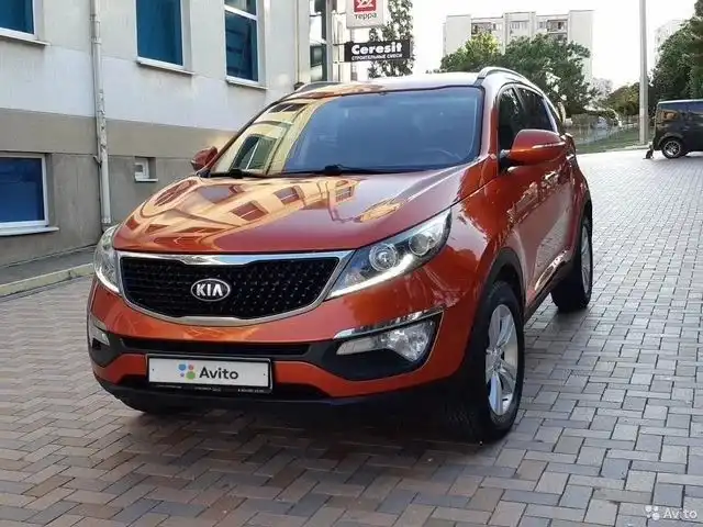 Фото автомобиля KIA SPORTAGE, 2015 — госномер С784ВО193. Цвет: Оранжевый