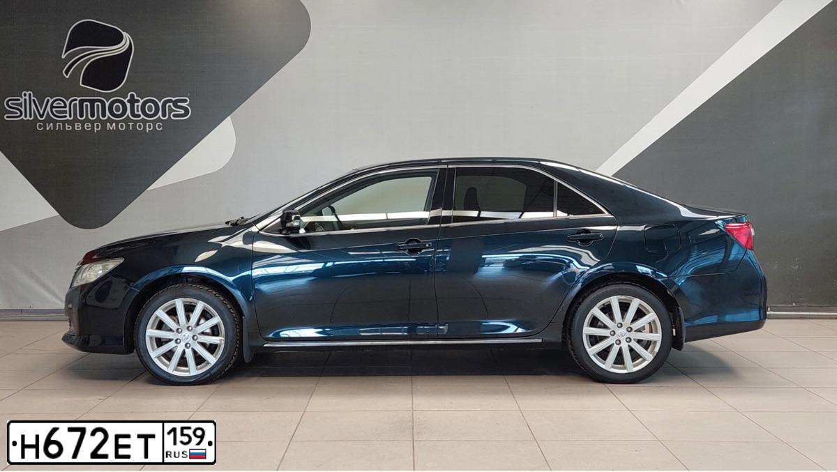 Фото автомобиля TOYOTA CAMRY, 2012 — госномер В623НС159. Цвет: ТЕМНО-СЕР.МЕТАЛЛИК