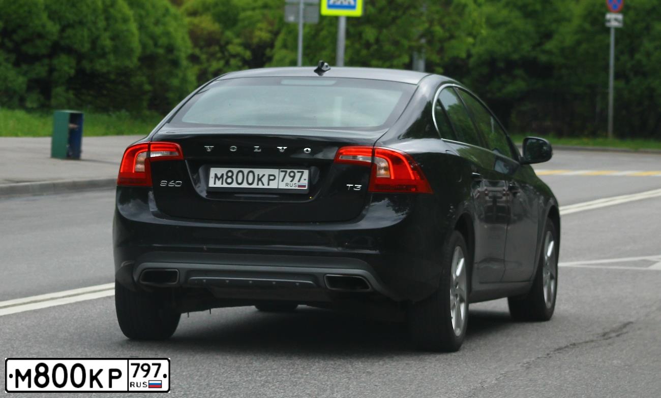 Фото автомобиля ВОЛЬВО S60, 2015 — госномер А047УС797. Цвет: ЧЕРНЫЙ