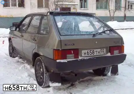 Фото автомобиля LADA 2109 SAMARA, 2000 — госномер Н658ТН02. Цвет: СЕРЕБР-СЕРО-ЗЕЛЕНЫЙ