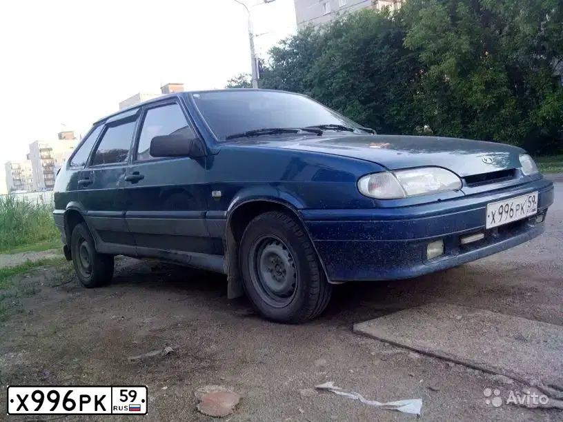 Фото автомобиля LADA 2114 SAMARA, 2004 — госномер Х996РК59. Цвет: СИНЕ-ЗЕЛЕНЫЙ