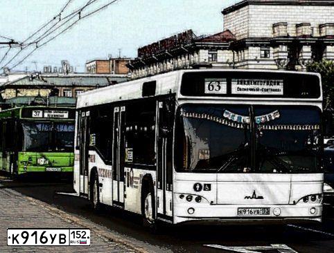 Фото автомобиля MAZ Z 103, 2012 — госномер К916УВ152. Цвет: Белый