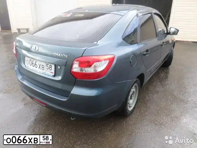 Фото автомобиля LADA 2191 GRANTA, 2014 — госномер С417ТВ62. Цвет: СЕРО-СИНИЙ