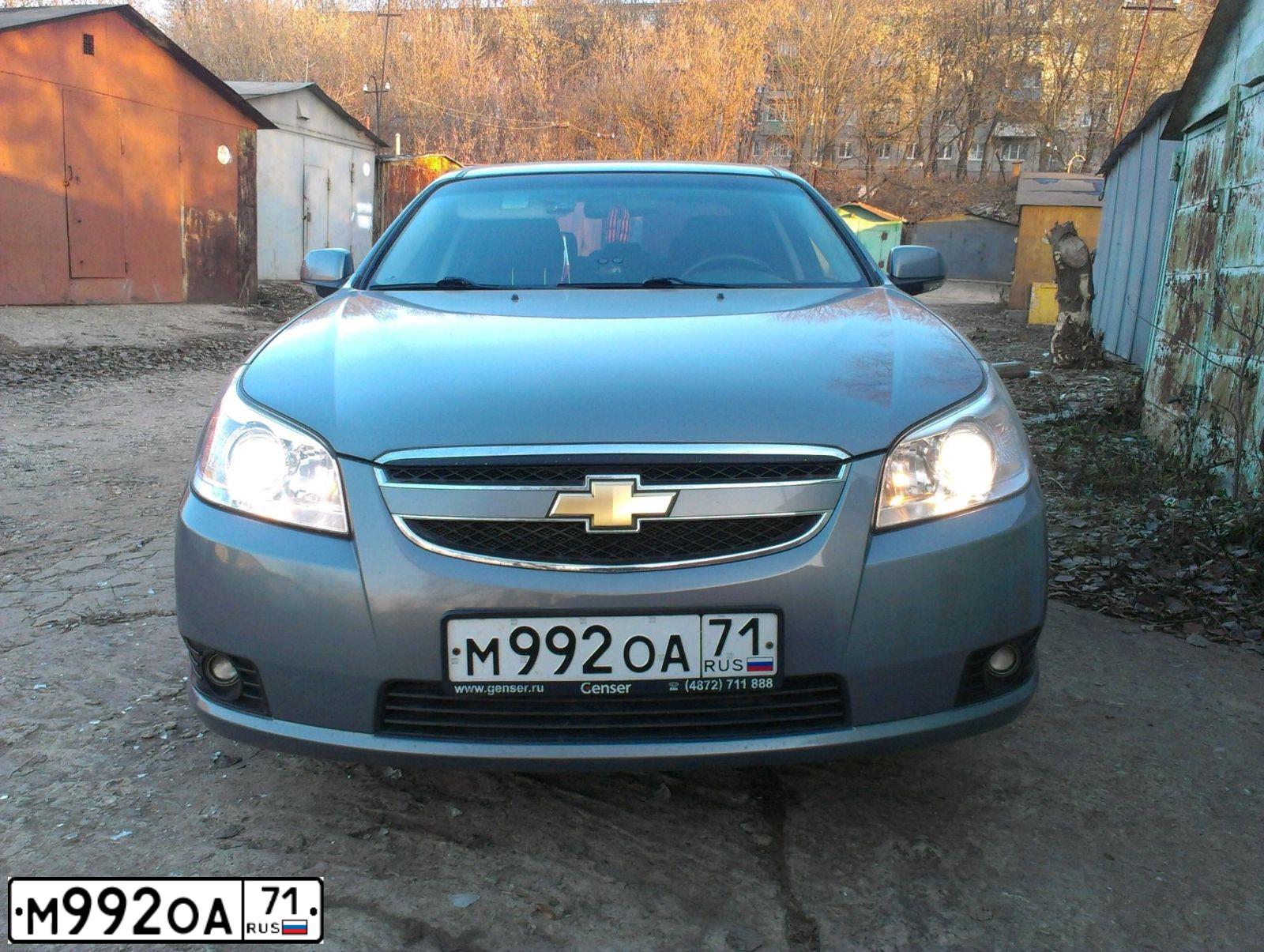 Фото автомобиля CHEVROLET EPICA, 2011 — госномер Е672ТН62. Цвет: СЕРЫЙ