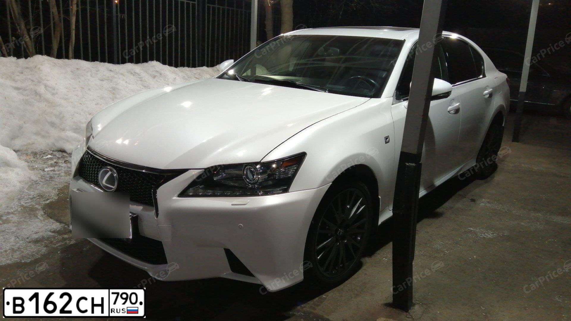 Фото автомобиля LEXUS GS, 2013 — госномер С008УХ55. Цвет: Белый