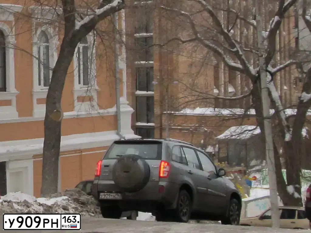 Фото автомобиля CHERY TIGGO, 2014 — госномер У909РН163. Цвет: СЕРЫЙ