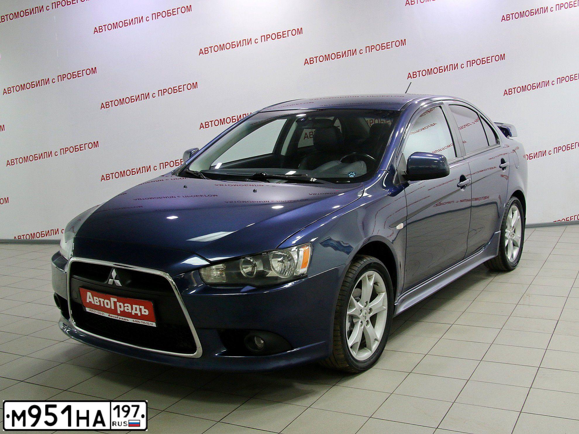 Фото автомобиля MITSUBISHI LANCER, 2011 — госномер К303ЕМ797. Цвет: синий