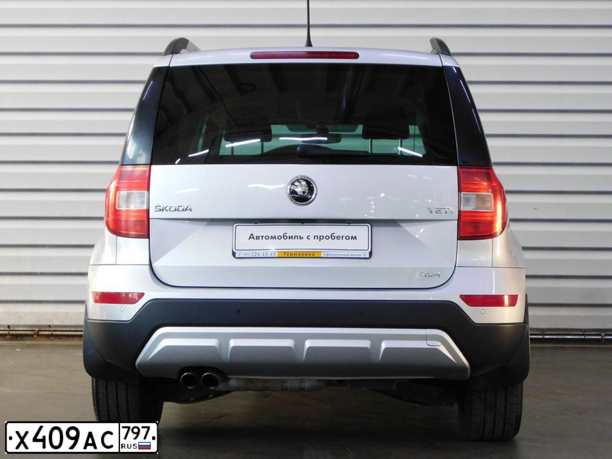Фото автомобиля SKODA YETI, 2016 — госномер Х409АС797. Цвет: СЕРЕБРИСТЫЙ