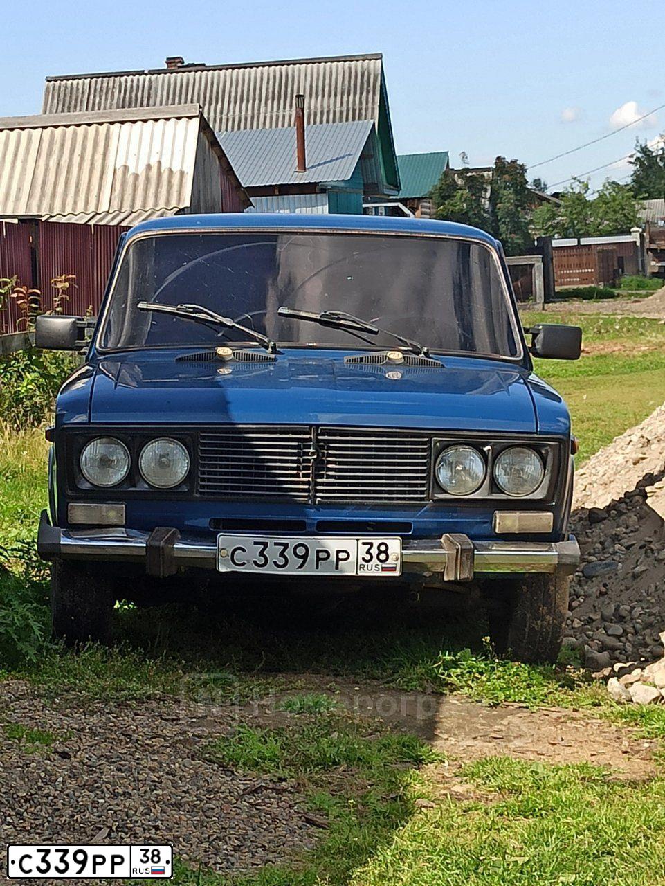 Фото автомобиля LADA 2106, 2004 — госномер С339РР38. Цвет: синий