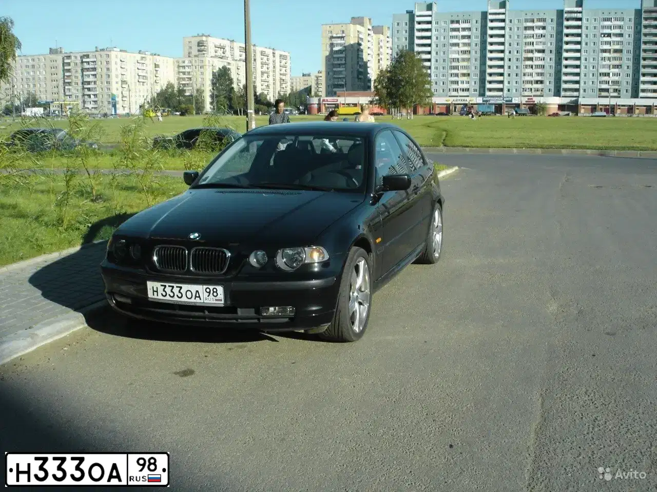 Фото автомобиля BMW SERIE 3, 2003 — госномер Н333ОА98. Цвет: ЧЕРНЫЙ
