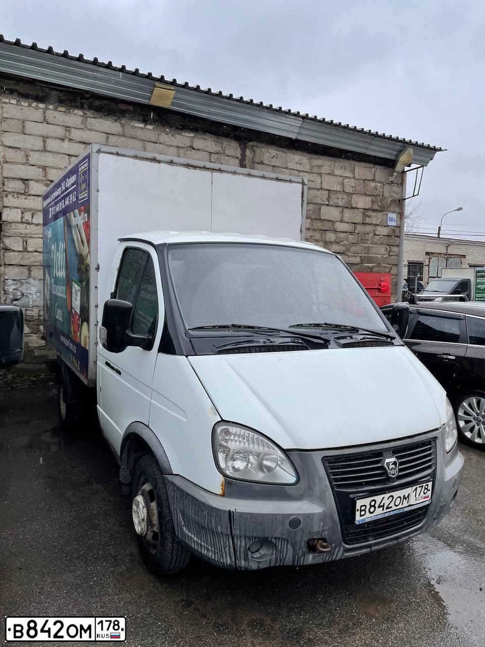Фото автомобиля GAZ 3302 EL, 2013 — госномер Е868ОУ702. Цвет: Белый
