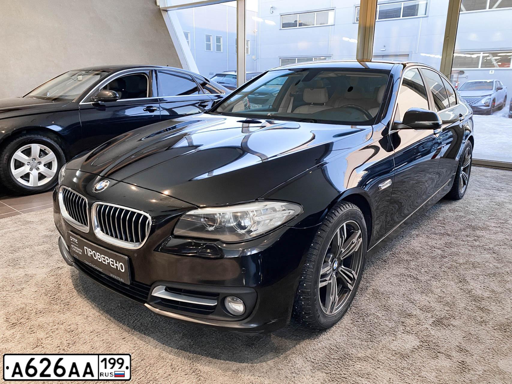 Фото автомобиля BMW SERIE 5, 2012 — госномер Р757НТ716. Цвет: ЧЕРНЫЙ
