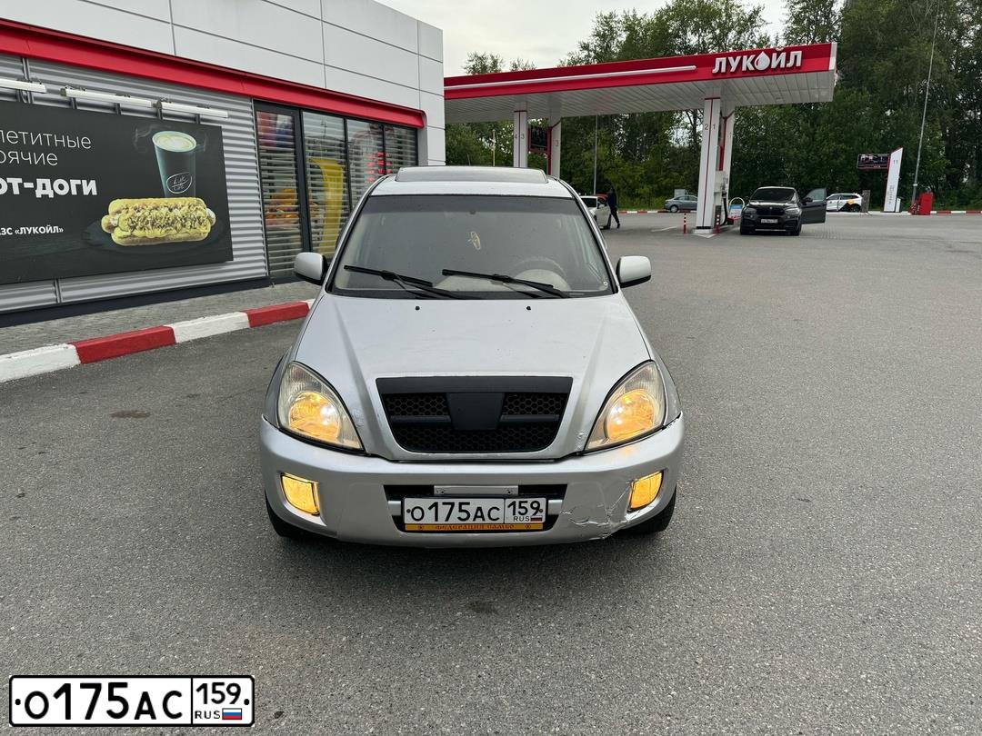 Фото автомобиля CHERY TIGGO, 2007 — госномер О175АС159. Цвет: СЕРЕБРИСТЫЙ