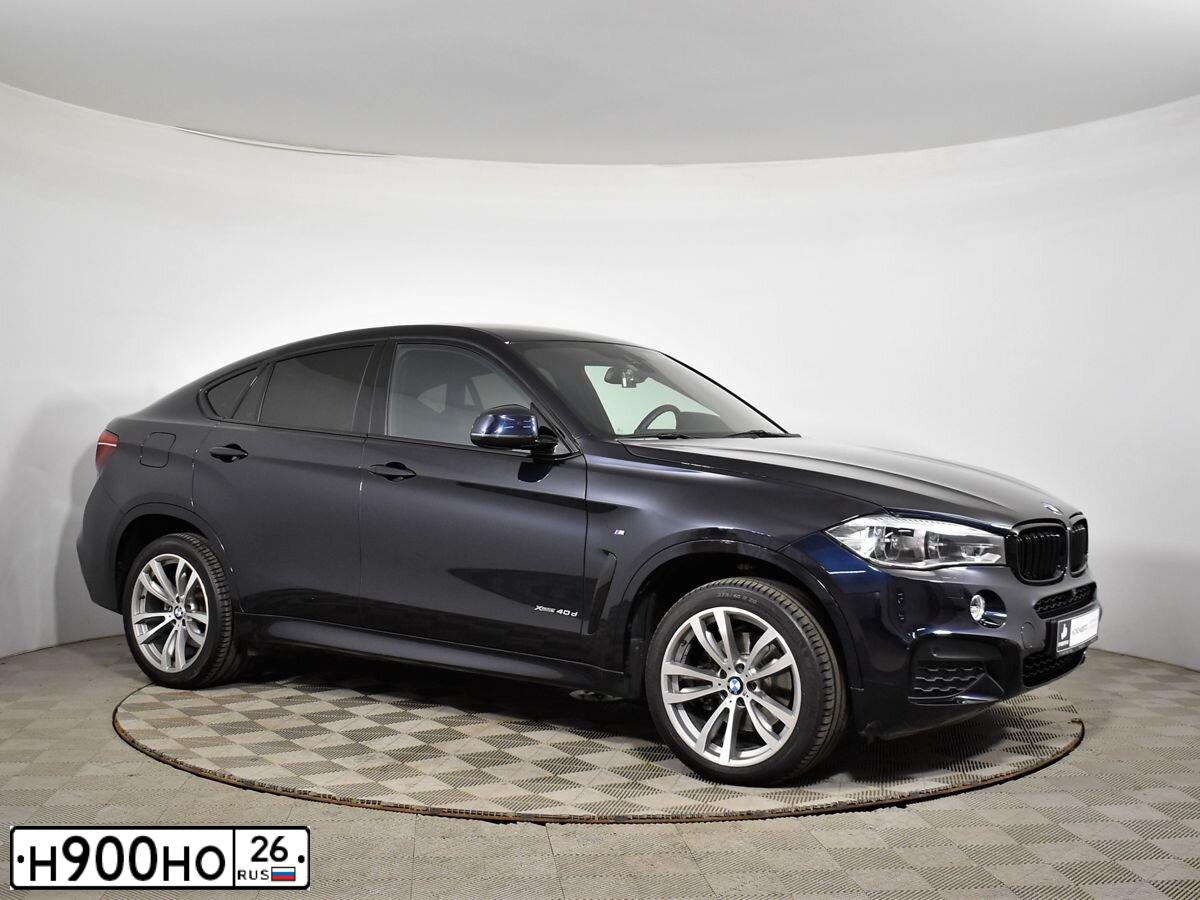 Фото автомобиля BMW X6, 2018 — госномер Н915РР198. Цвет: ЧЕРНЫЙ