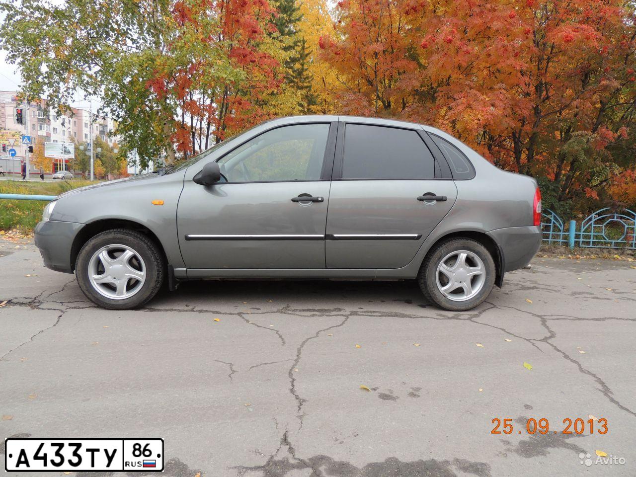 Фото автомобиля LADA 1118 KALINA, 2008 — госномер А433ТУ86. Цвет: ТЕМНО СЕРЫЙ МЕТАЛЛ