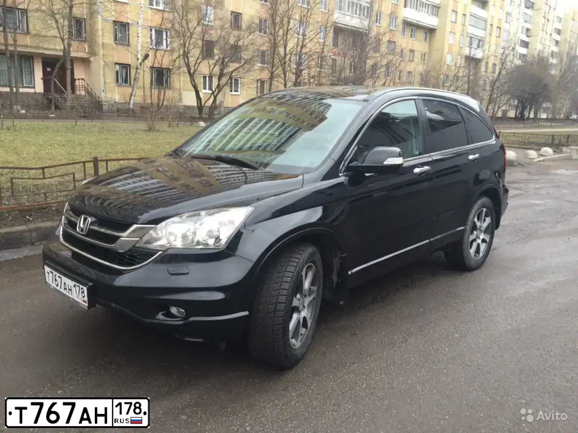 Фото автомобиля HONDA CR-V, 2012 — госномер Т767АН178. Цвет: ЧЕРНЫЙ