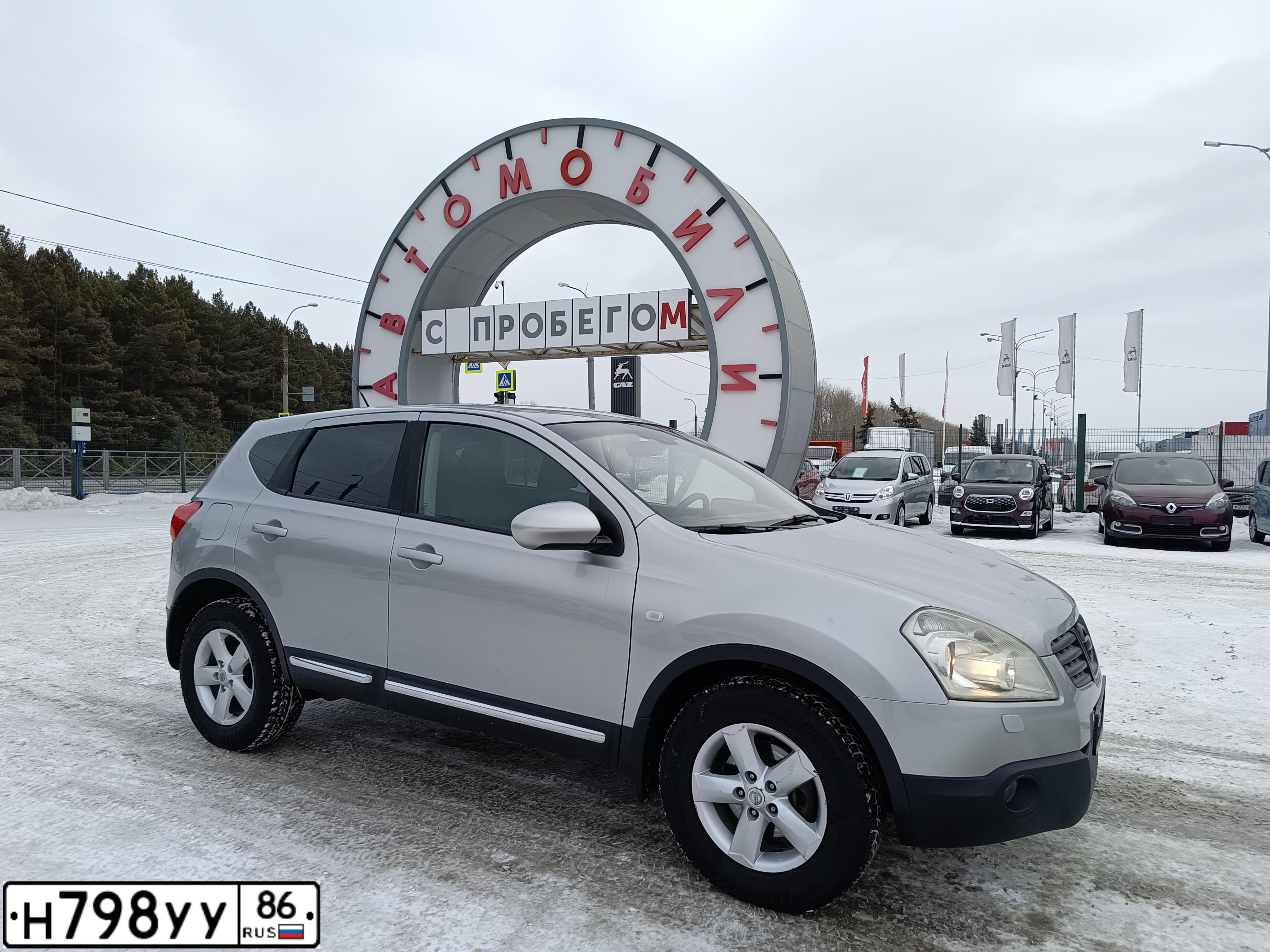 Фото автомобиля NISSAN QASHQAI, 2007 — госномер А895МН172. Цвет: Серебристый