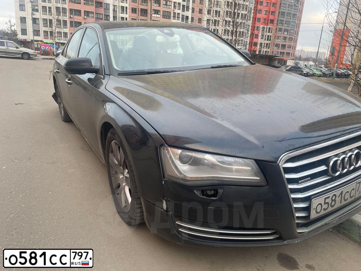 Фото автомобиля AUDI A8, 2010 — госномер О581СС797. Цвет: ЧЕРНЫЙ
