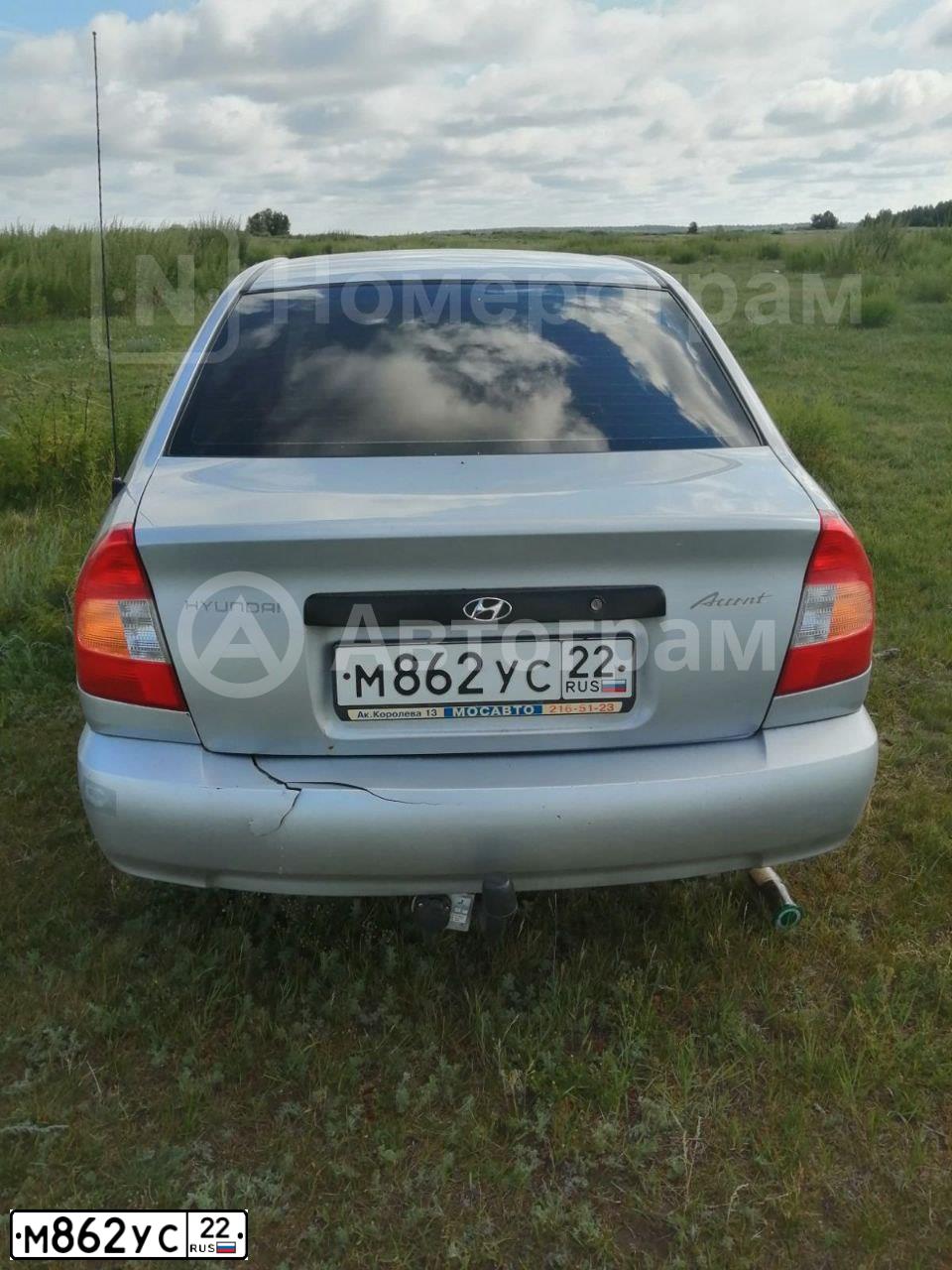 Фото автомобиля TAGAZ ACCENT, 2004 — госномер К513ОМ97. Цвет: серебристый