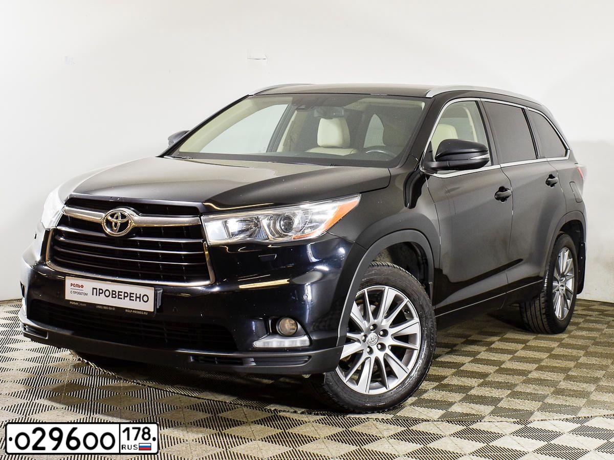 Фото автомобиля TOYOTA HIGHLANDER, 2015 — госномер О296ОО178. Цвет: ЧЕРНЫЙ