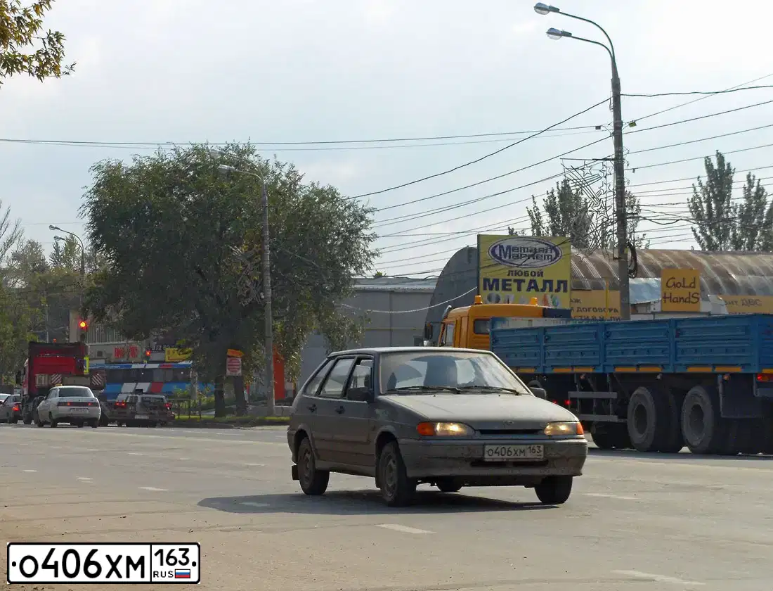 Фото автомобиля LADA 2114 SAMARA, 2011 — госномер Х594АЕ763. Цвет: СРЕДНИЙ СЕРО-ЗЕЛЕНЫЙ МЕТАЛЛИК