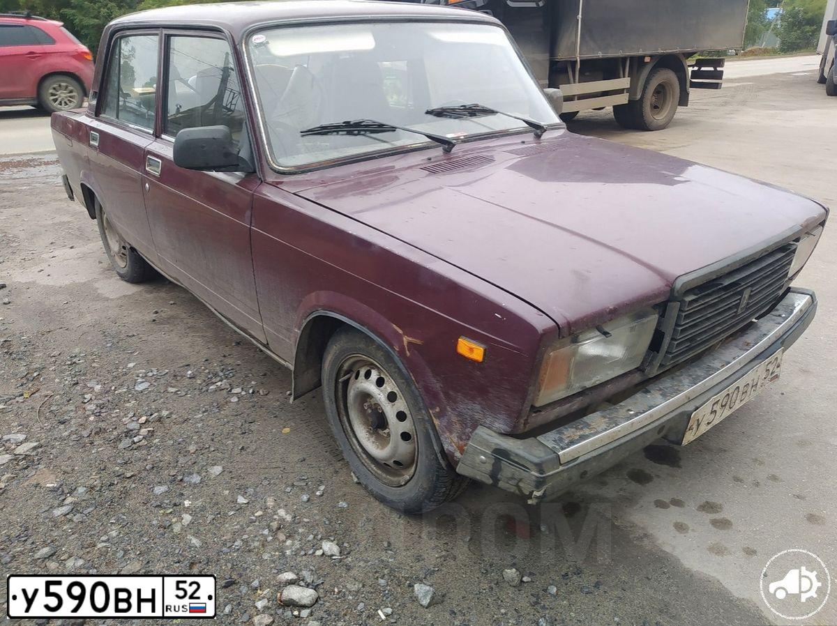 Фото автомобиля LADA 2107, 2007 — госномер У590ВН52. Цвет: ТЕМНО-ВИШНЕВЫЙ