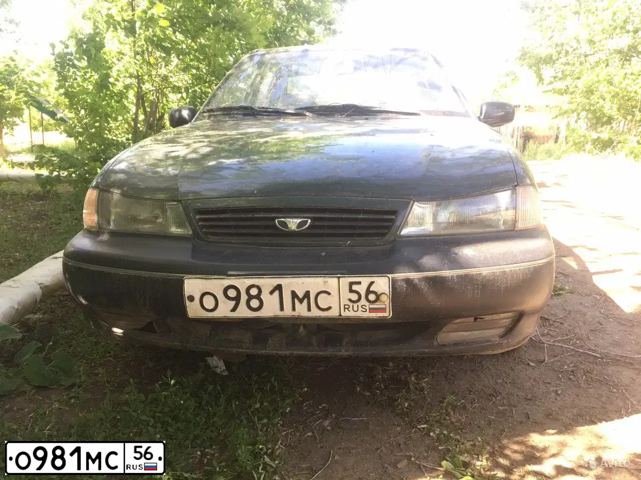 Фото автомобиля DAEWOO NEXIA, 2002 — госномер О981МС56. Цвет: СЕРО-ЗЕЛЕНЫЙ