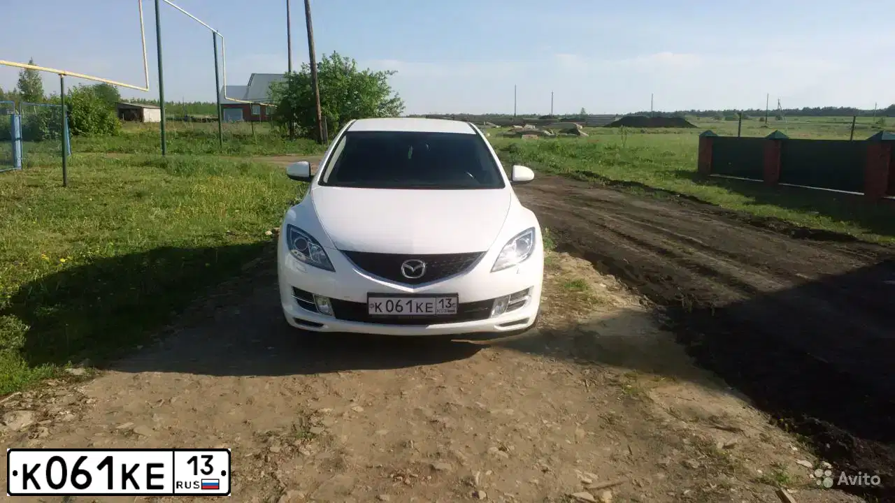 Фото автомобиля MAZDA 6, 2008 — госномер К061КЕ13. Цвет: Белый