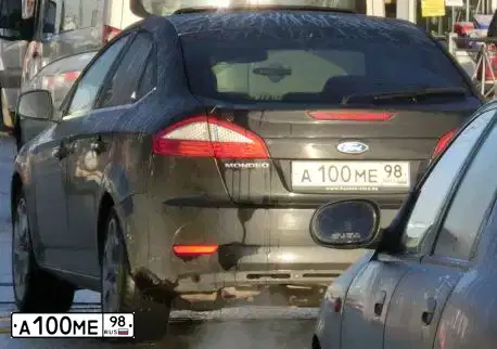 Фото автомобиля FORD MONDEO, 2007 — госномер А100МЕ98. Цвет: ЧЕРНЫЙ