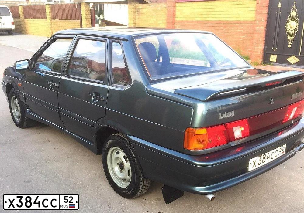 Фото автомобиля LADA 2115 SAMARA, 2008 — госномер Р758ВЕ152. Цвет: СЕРО-СИНЕ-ЗЕЛЕНЫЙ
