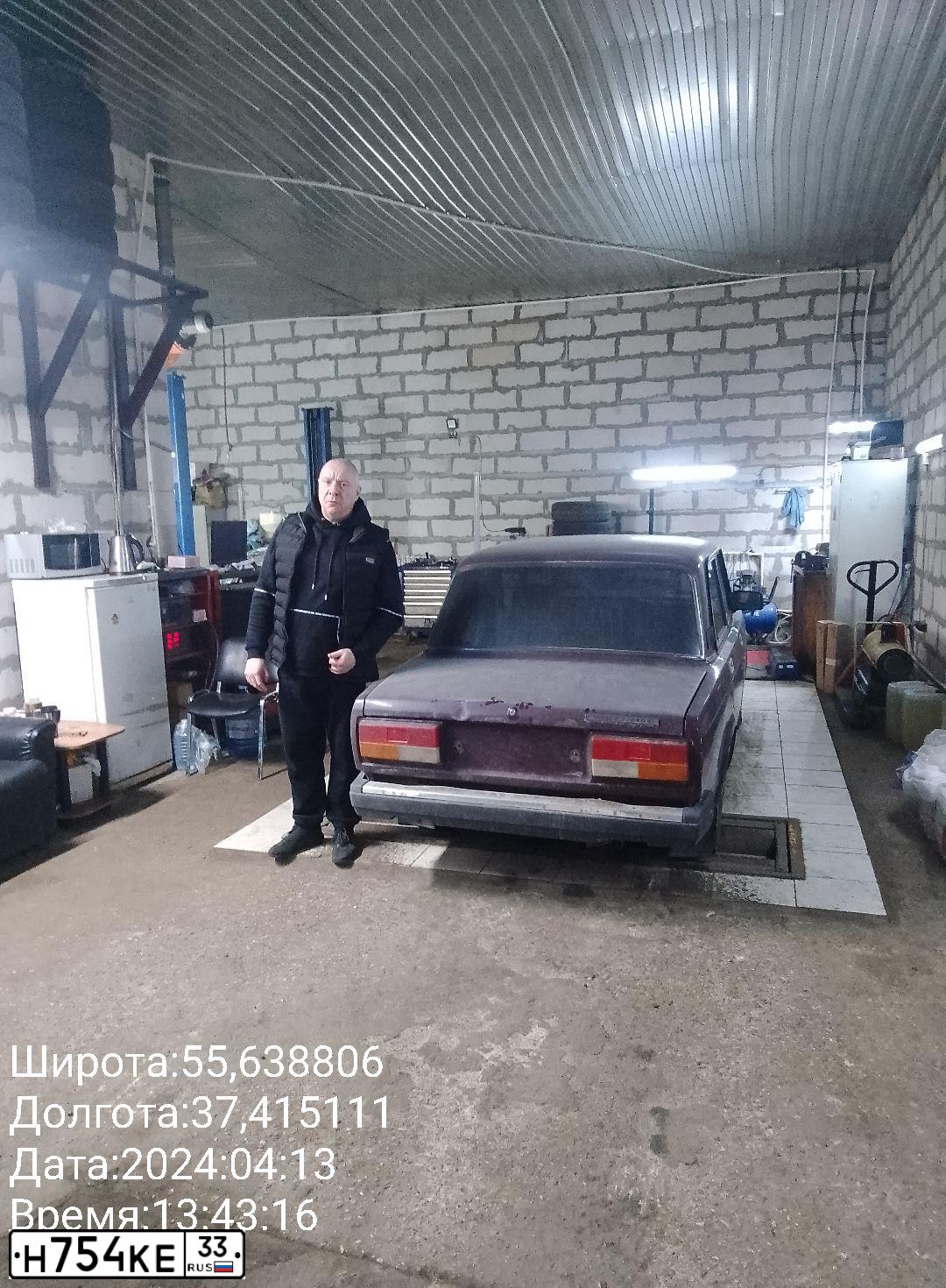 Фото автомобиля VAZ ВАЗ 21074, 2006 — госномер Н754КЕ33. Цвет: Красный