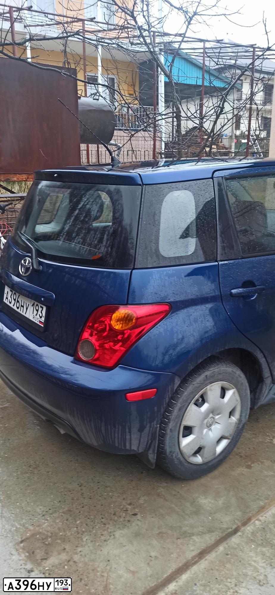 Фото автомобиля SCION XA, 2004 — госномер А396НУ193. Цвет: СИНИЙ ТЕМНЫЙ