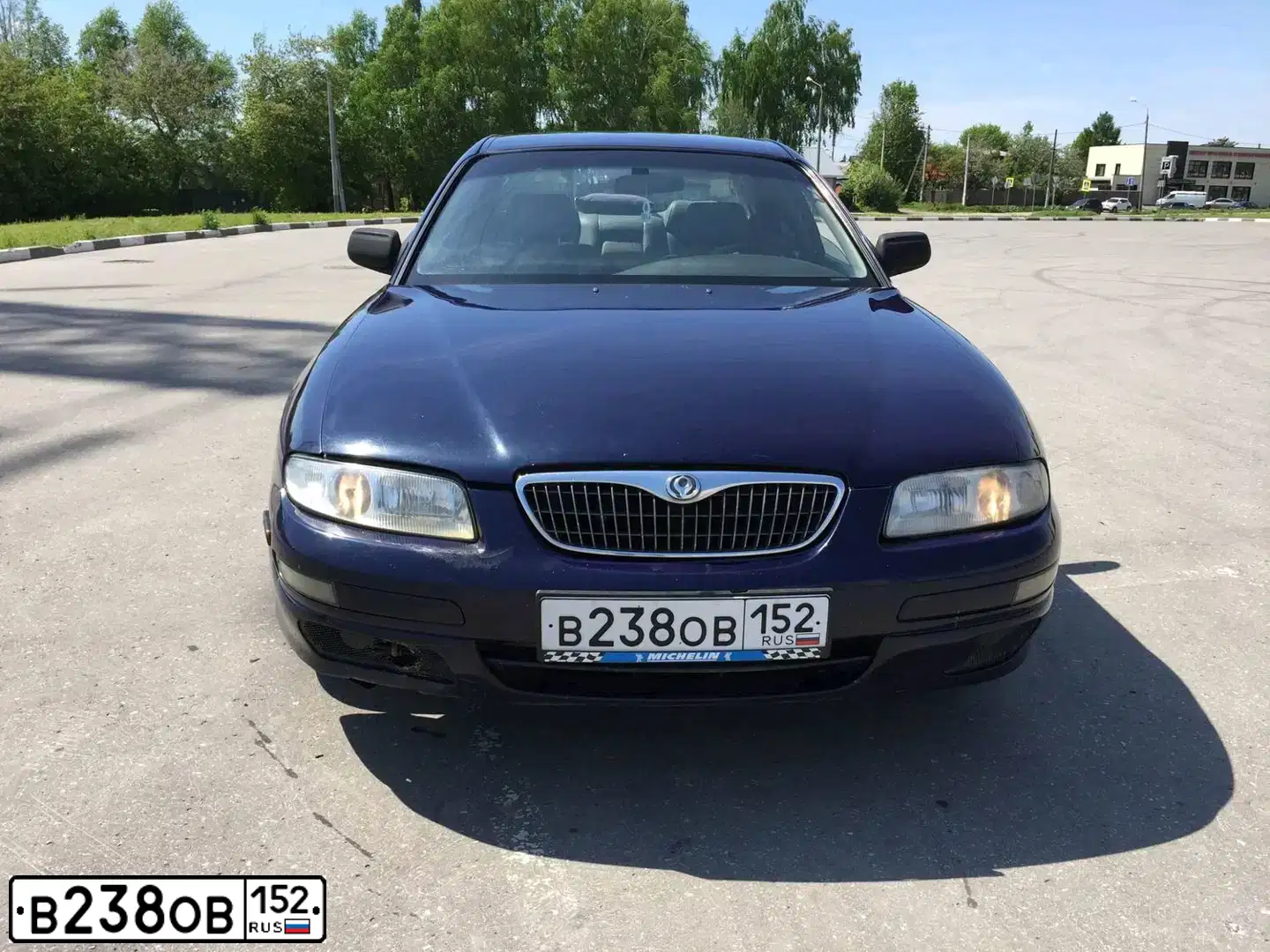 Фото автомобиля MAZDA XEDOS 6 / XEDOS 9, 1996 — госномер Х820АХ05. Цвет: Темно-синий