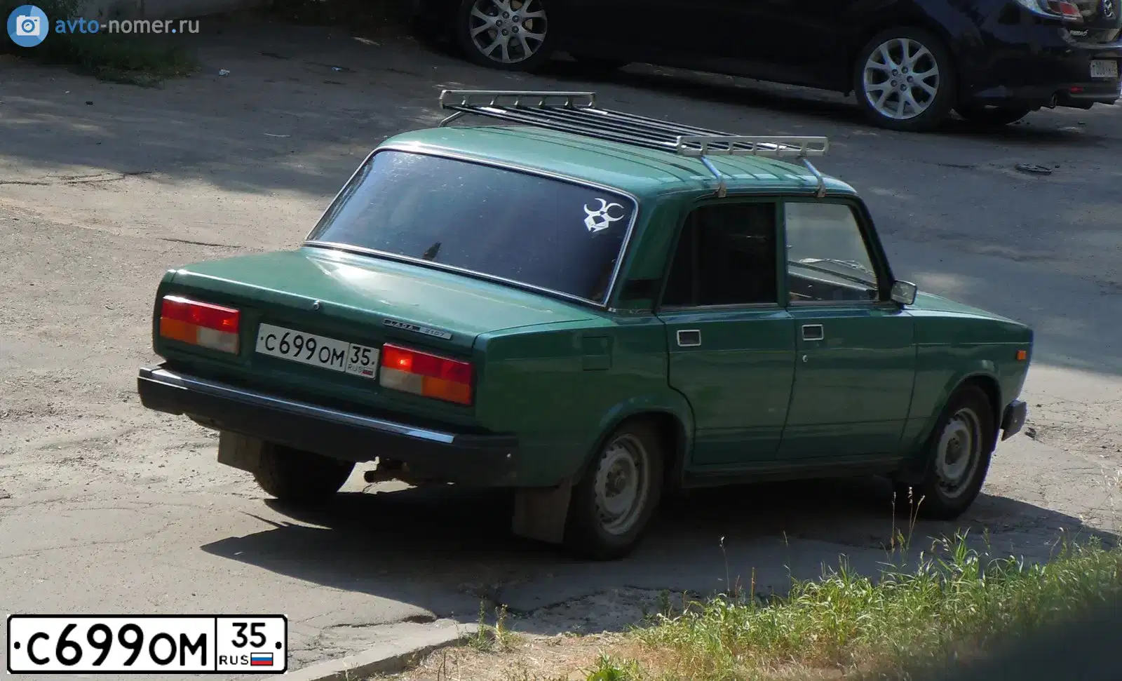 Фото автомобиля LADA 2107, 2005 — госномер С699ОМ35. Цвет: ЗЕЛЕНЫЙ