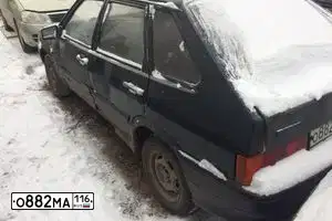 Фото автомобиля LADA 2114 SAMARA, 2008 — госномер Е479ЕО156. Цвет: Темно-зеленый