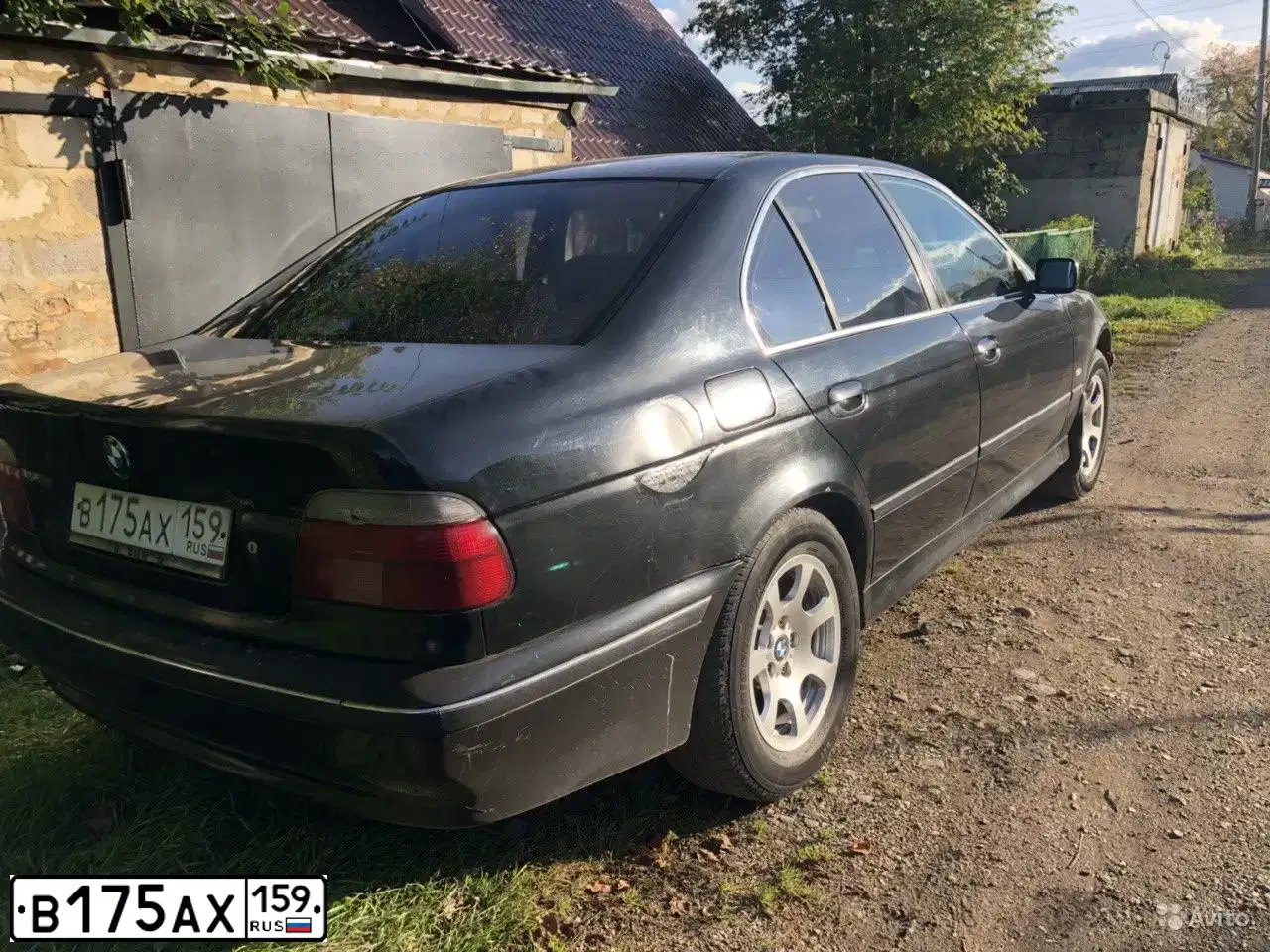 Фото автомобиля BMW SERIE 5, 1998 — госномер В175АХ159. Цвет: ЧЕРНЫЙ