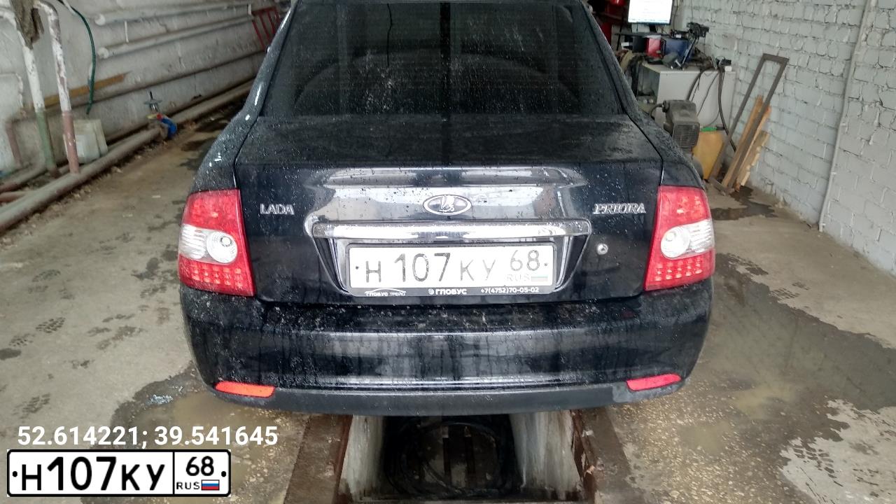 Фото автомобиля LADA PRIORA, 2013 — госномер М563МС126. Цвет: Сине-Черный