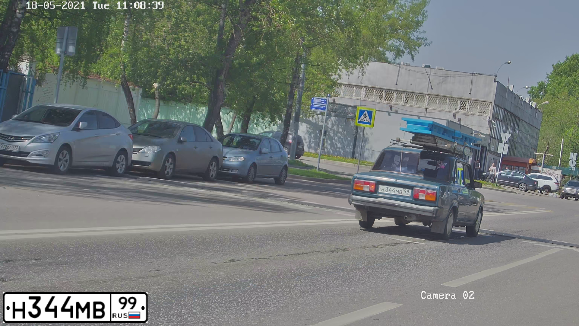 Фото автомобиля LADA 2105 LADA, 2000 — госномер Н344МВ99. Цвет: сине-зеленый