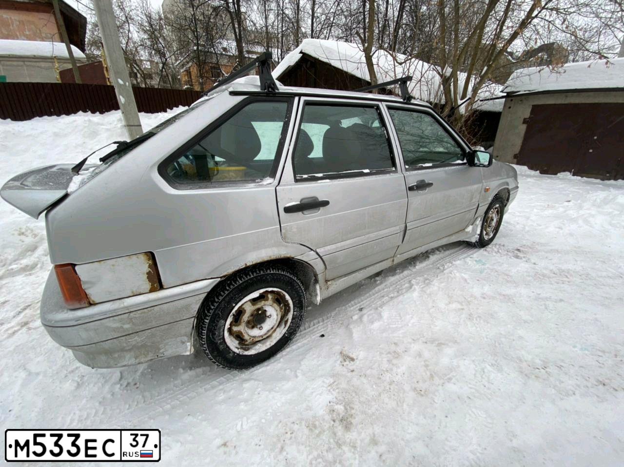Фото автомобиля LADA 2114 SAMARA, 2007 — госномер М533ЕС37. Цвет: СЕРЕБРИСТЫЙ